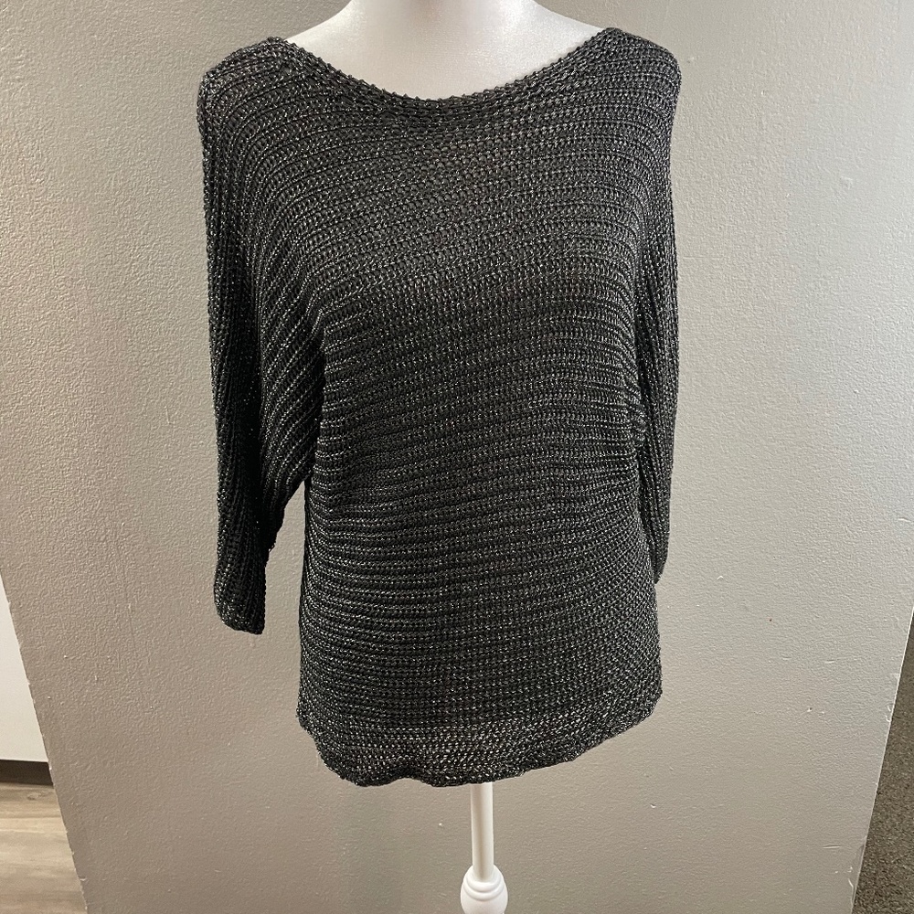 VINCE mesh metallic shirt   Chainlink XS NWT RETAIL  $335 GORGEOUS